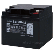日本電池（ジーエス・ユアサ）　サイクルサービス用密閉鉛蓄電池　SER38-12