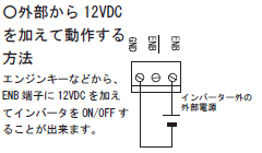 外部から12VDCを加える方法